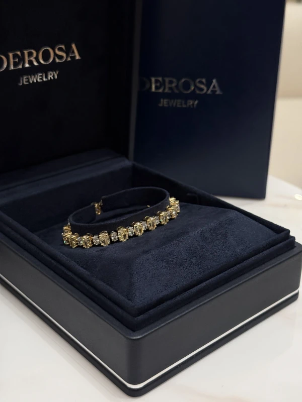 DeRosa OVAL DIAMOND TENNIS BRACELET 24.58 CT B244320 2