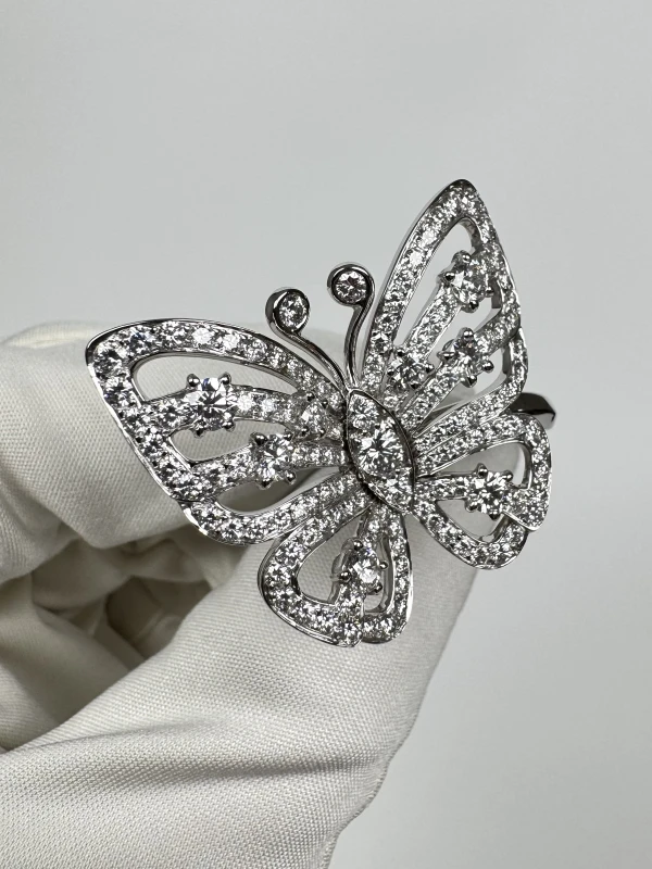 Van Cleef & Arpels FLYING BUTTERFLY BETWEEN THE FINGER RING (SIZE 51) VCARA13500-51 4