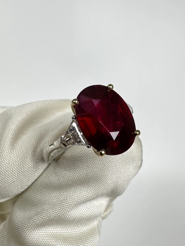 DeRosa MOZAMBIQUE RUBY 8.03 CT PIGEON BLOOD RING (No hited) R778090 3