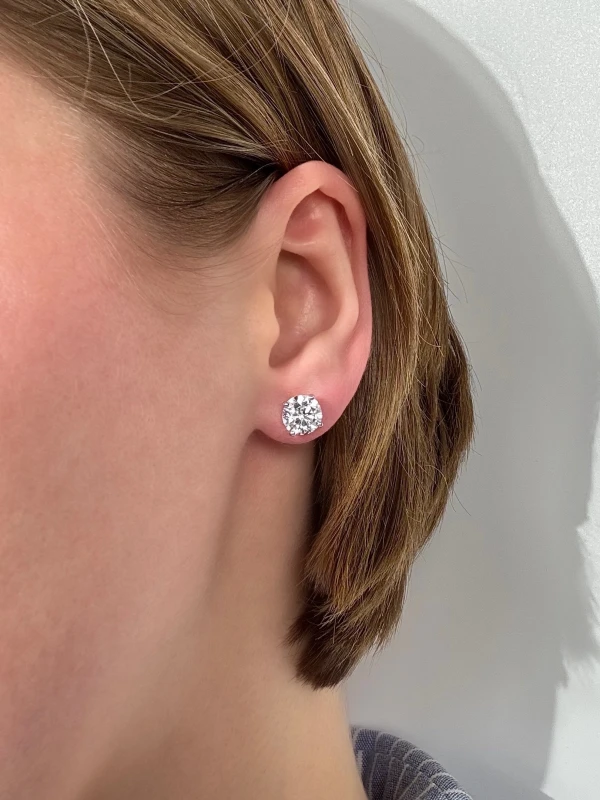 No name ROUND DIAMOND 2.01-2.01 CT G/SI1 EARRINGS (GIA) EXEXEX 2.01-2.01 G/SI1 2
