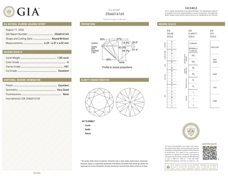 No name ROUND DIAMOND 1.00-1.00 CT H/VS1 EARRINGS (GIA) 124256-1.00-1.00 H/VS1 2
