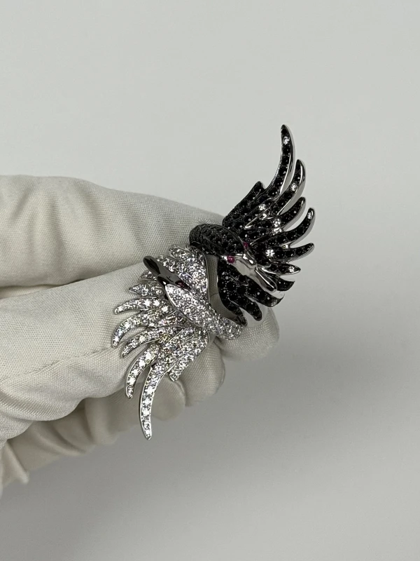 Boucheron CYPRIS, THE SWAN RINGS DIAMONDS, BLACK SAPPHIRES BOUCHERON 2