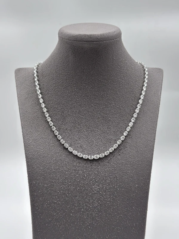 No name OVAL DIAMOND 22.20 CT D-F/VVS-VS NECKLACE (GIA) NN22.20 3