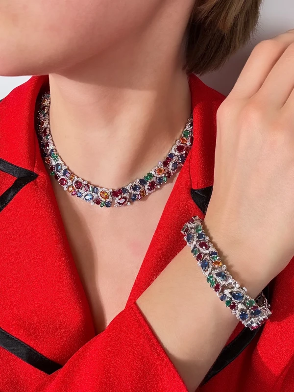 RalfDiamonds КОМПЛЕКТ С ЦВЕТНЫМИ КАМНЯМИ 173diamondRalfDiamonds 2