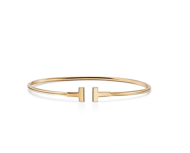 Tiffany & Co Narrow Wire Bracelet in Yellow Gold (SIZE S) 33263511 1