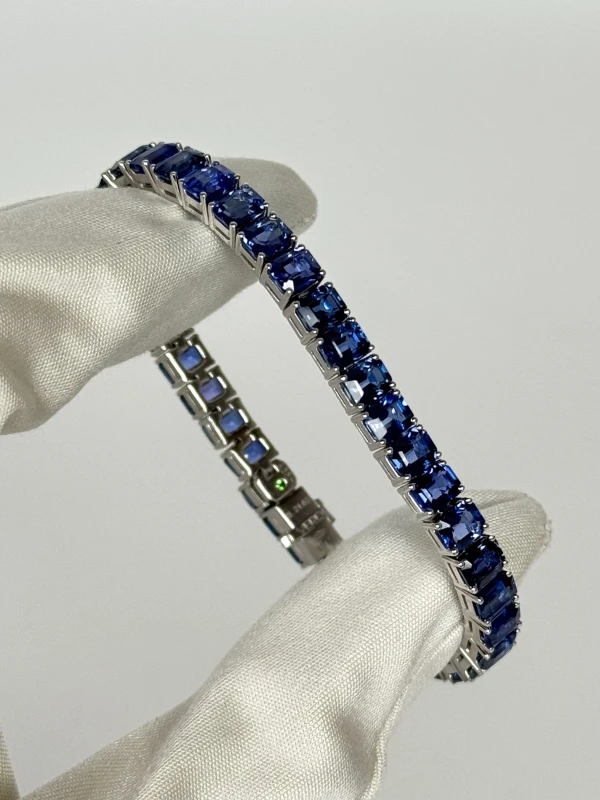 VERDI JEWELLERY EMERALD SAPPHIRE 21.63 CT BRACELET A55H 2
