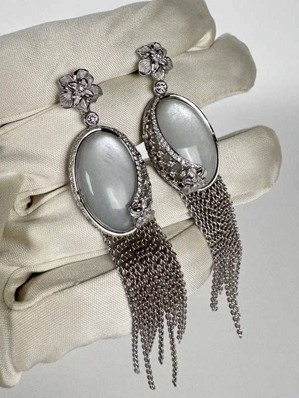 Carrera y carrera  SEDA IMPERIAL SET WHITE GOLD, MOONSTONE AND DIAMONDS DA13600 029919 7