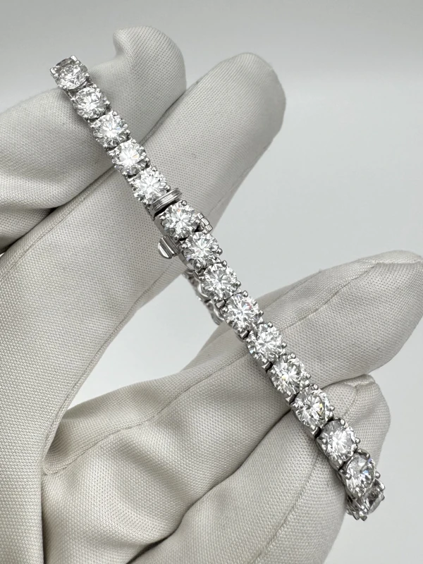 СЕРЬГИ NO NAME ROUND DIAMOND 17.18 CT E-H/VVS-SI BRACELET (SIZE 17.5) NN17.18 CT 3
