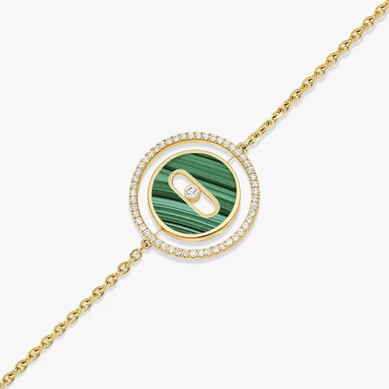 Messika Lucky Move PM Malachite Bracelet Diamant Or Jaune 11651-YG 2