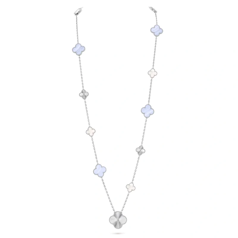 Van Cleef & Arpels. Magic Alhambra transformable long necklace, 15 motifs VCARPGV000 1