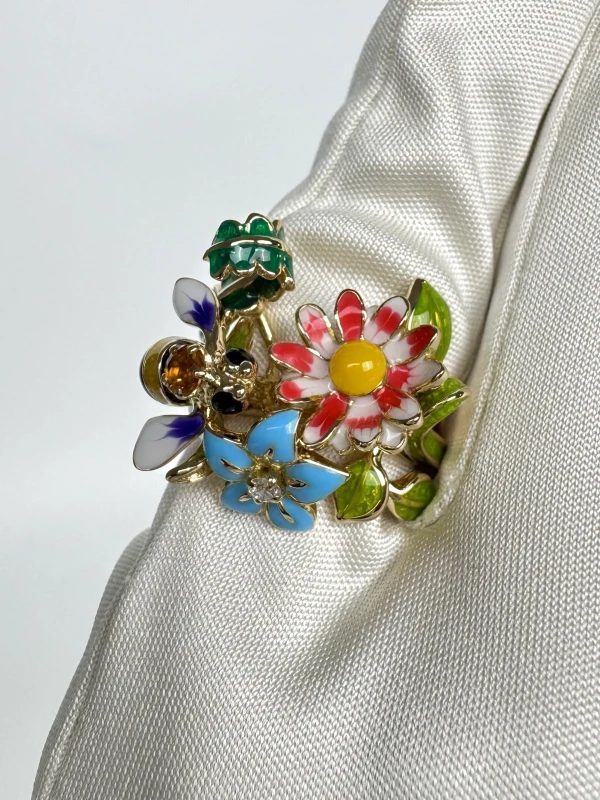 Dior DIORETTE FLOWER RING (SIZE 51) DIOR F 4