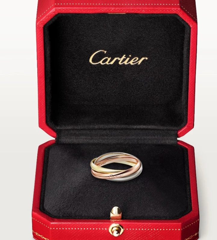 Cartier Trinity ring, small model (SIZE 52) B4235100-52 4