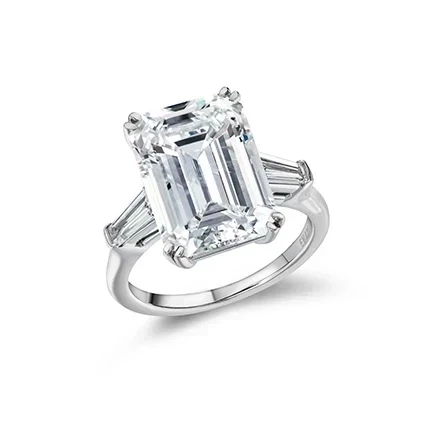 EMERALD CUT DIAMOND RING 3.02 CT D/VVS2 (GIA)