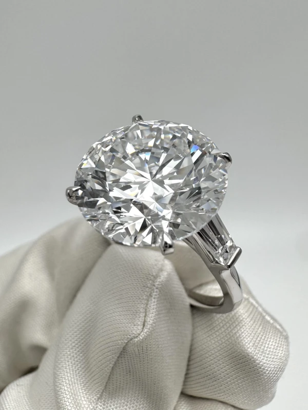 GRAFF ROUND DIAMOND 10.45 CT D/FLAWLESS RING ( TYPE IIa) (GIA) EXEXEX GR10.45 4
