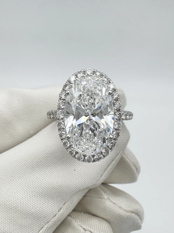 Earrings without a brand КОЛЬЦО С БРИЛЛИАНТОМ 6.11 CT D/VVS2 6.11 CT D/VVS2 2