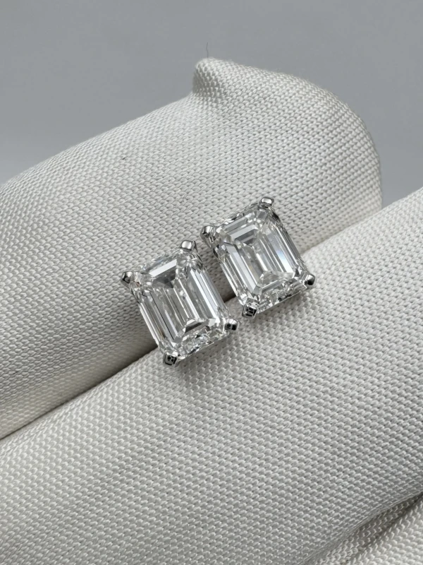 DeRosa EMERALD DIAMONDS 1.00-1.00 CT F/VVS1-VS1 EARRINGS (GIA) 1.00 E449214 2