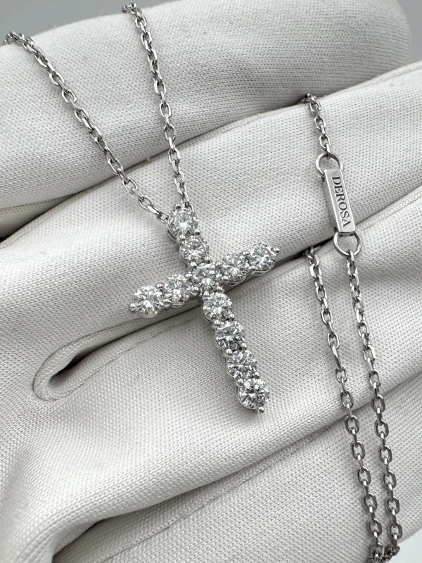 DeRosa DIAMOND CROSS 1.05 CT G-H/VS PENDANT C112552 3