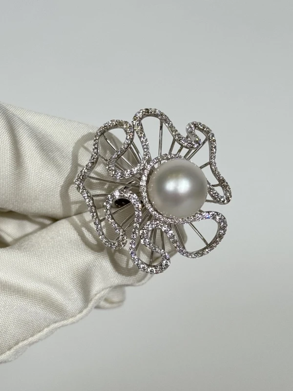 UTOPIA Drappeggio Ring, Pearl 12.57 mm (SIZE 54) PRTP979ASS 2