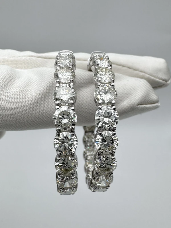 RalfDiamonds CONGO 17.15 CT DIAMOND EARRINGS RFD17.15 4