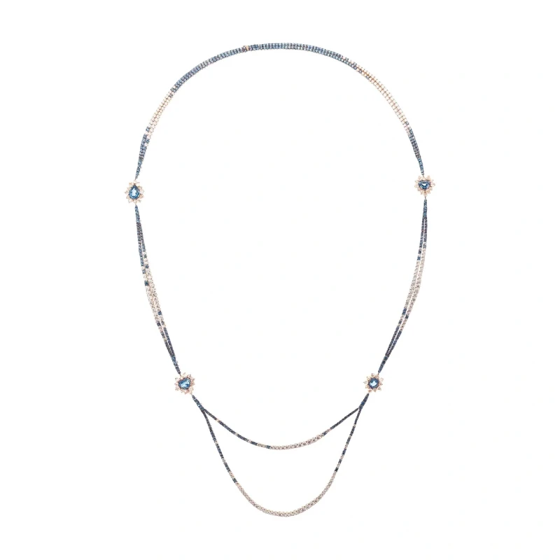 CRIVELLI SAPPHIRE 32.24 CT & DIAMOND 22.18 CT SAUTOIR CR1788 1