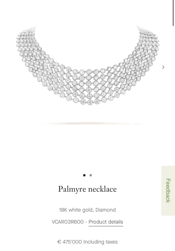 Van Cleef & Arpels. EXCLUSIVE PALMYRE NECKLACE VCARO3R600 3