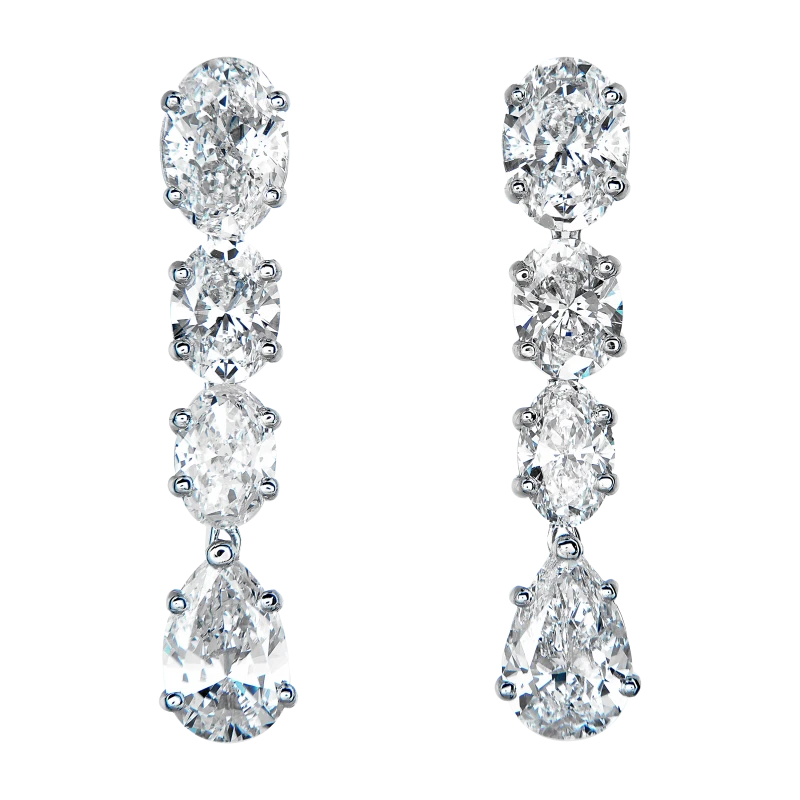 MULTI SHAPE DIAMOND 9.35 CT EARRINGS