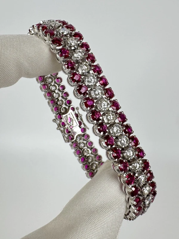 RalfDiamonds RUBY 15.47 CT & DIAMONDS 5.40 CT BRACELET RFD15.47CT 2