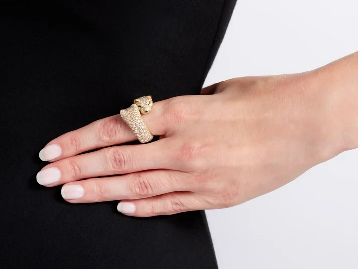 Cartier PANTHERE RING (SIZE 51) H4057651 2