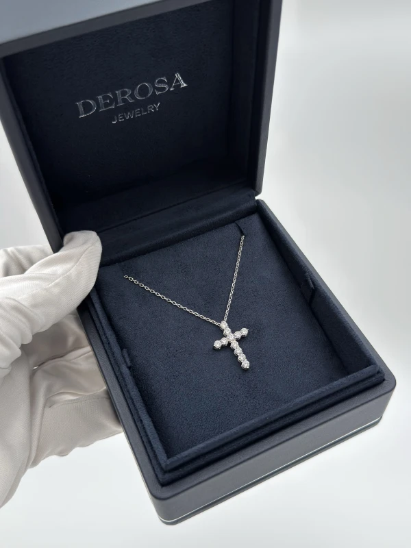 DeRosa DIAMOND CROSS 1.05 CT (MEDIUM) PENDANT C653409 4