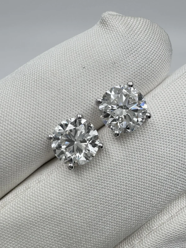DeRosa ROUND DIAMOND 1.51-1.51 CT G/VS EARRINGS (GIA) 1.51CT E498770 2