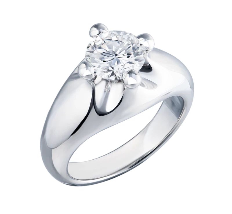 Bvlgari Corona 1.02 ct E/VVS2 Round Cut Diamond Platinum (GIA)