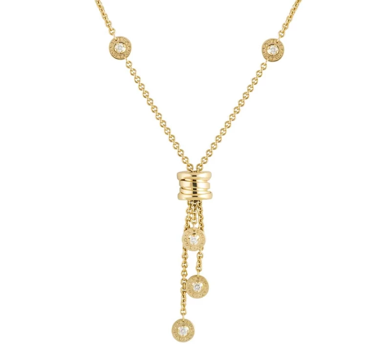 Pendant Bvlgari Bvlgari Yellow Gold Diamond B.Zero1 Necklace BVGB.zero111 pawnshop Perspectiva Moscow