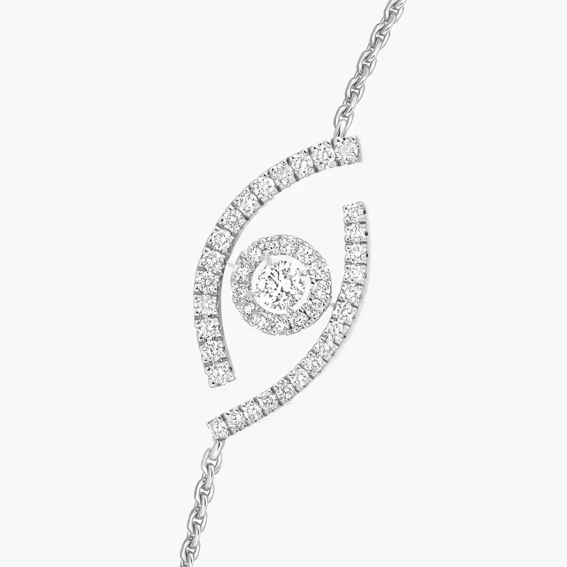 MESSIKA LUCKY EYE DIAMOND PAVÉ BRACELET 10035-WG 2