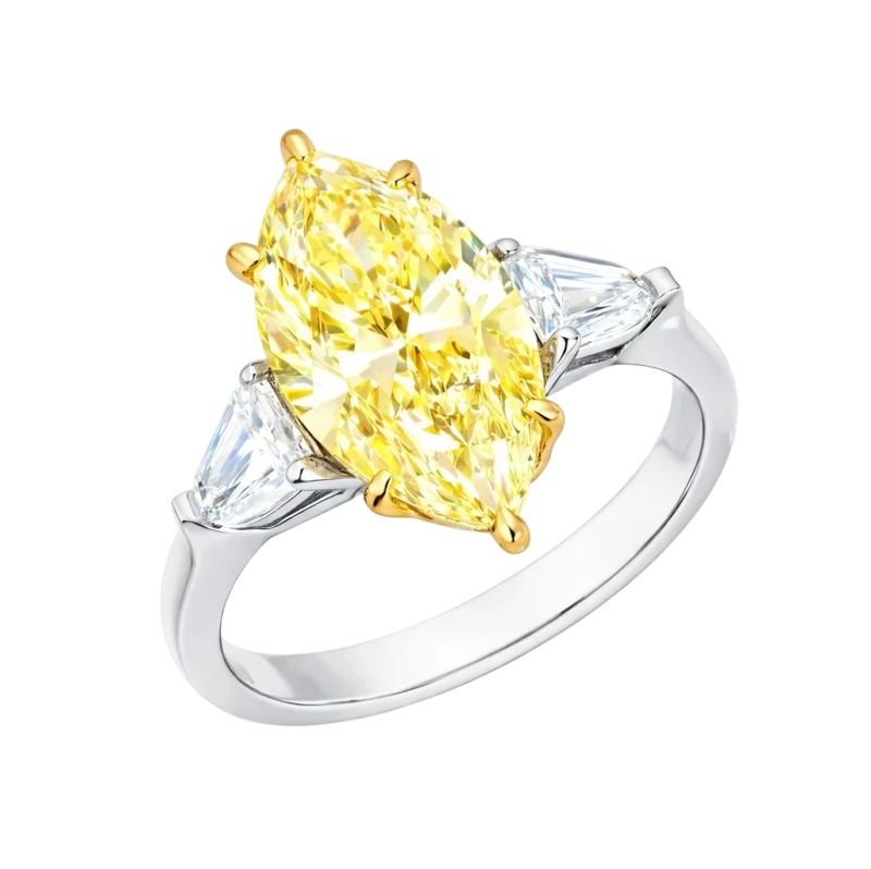MARQUISE 5.03 CT FANCY LIGHT YELLOW/VS1 RING