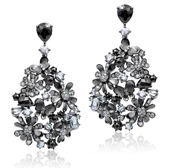 FLORAL DIAMOND EARRINGS