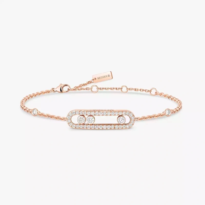 Messika PINK GOLD DIAMOND BRACELET BABY MOVE PAVÉ 04325-PG 3