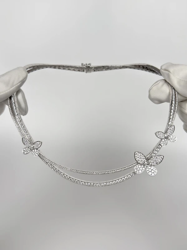 GRAFF Pavé Butterfly Diamond Necklace RGN764 5