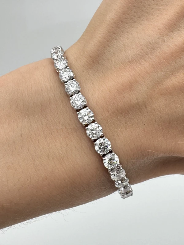 No name ROUND DIAMOND 16.05 CT E-F-G/VVS-VS BRACELET (SIZE 17) NNB16.05 4