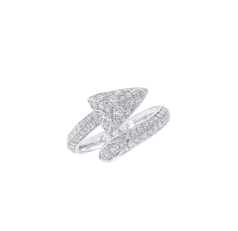 FOLLOW ME PAVE DIAMOND RING (SIZE 53)