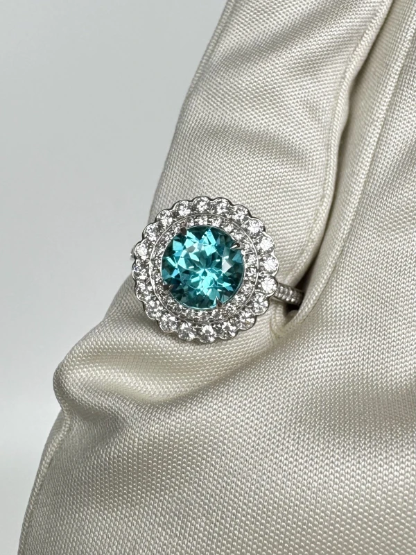Tiffany & Co PARAIBA 1.62 CT RING (SIZE 52) TCO1.61CT 4