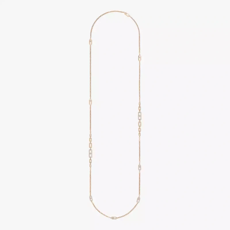Messika Sautoir Move Uno Collier Diamant Or Rose 07170-PG 2