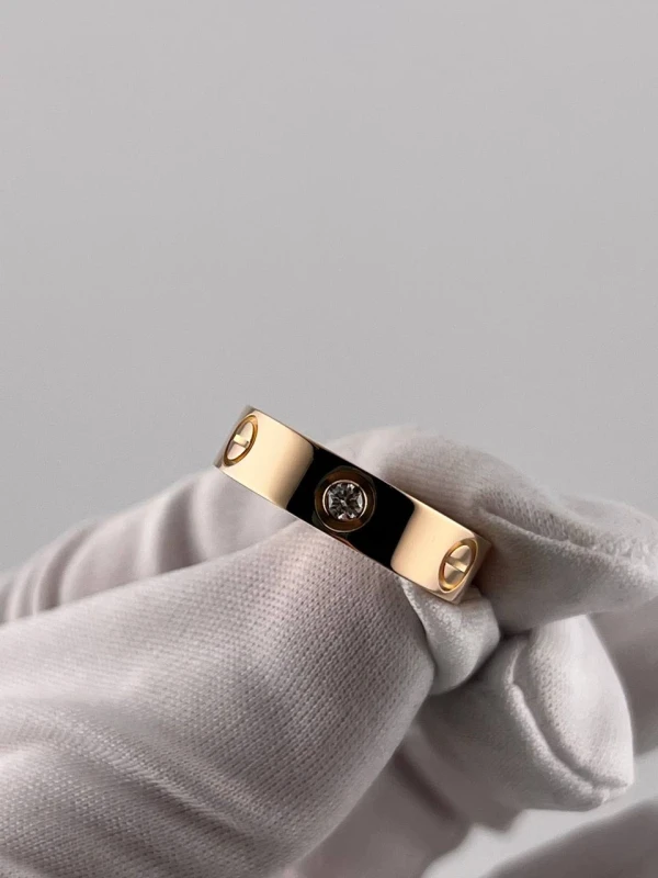 Cartier LOVE RING, 3 DIAMONDS (SIZE 55) B4087555 5