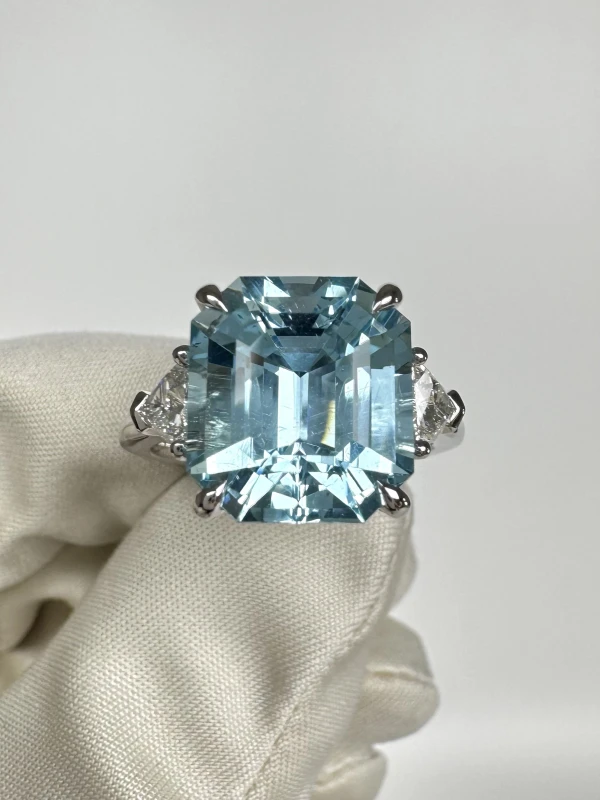 PARURE ATELIER AQUAMARINE 6.37 CT RING (SIZE 56) R3073 2