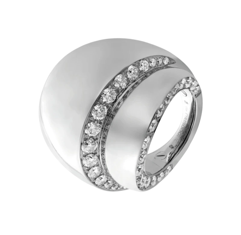 Tubetto Diamond Pave Ring (SIZE 52
