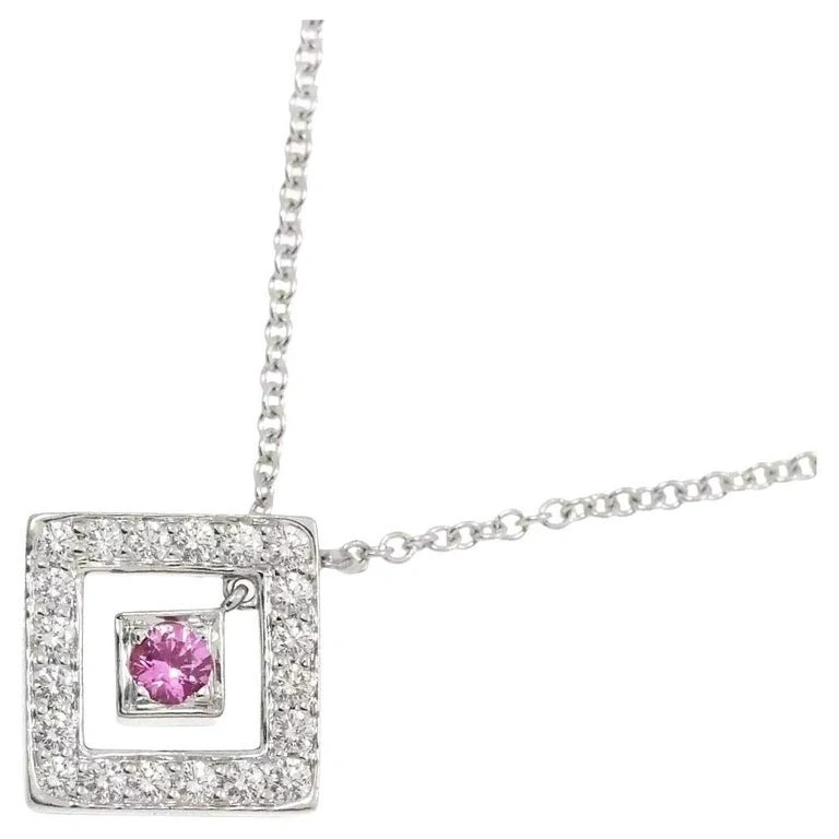 Tiffany & Co PINK SAPPHIRE&DIAMONDS PENDANT tfco 1