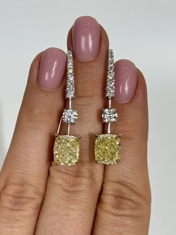 Earrings without a brand СЕРЬГИ С БРИЛЛИАНТАМИ 5.01-5.02 CT FLY/VS (GIA) 5.01-5.02 CT FLY/VS (GIA) 3