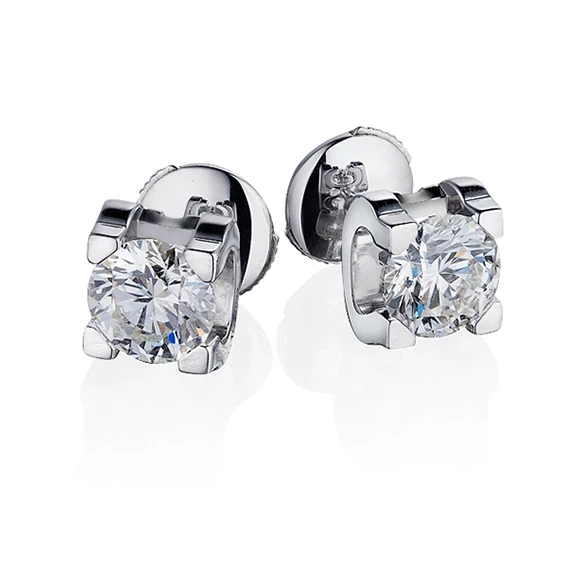 СЕРЬГИ NO NAME С БРИЛЛИАНТАМИ 1.12 CT D/VS1 - 1.12 CT D/VS2 1.12 CT D/VS1 - 1.12 CT D/VS2