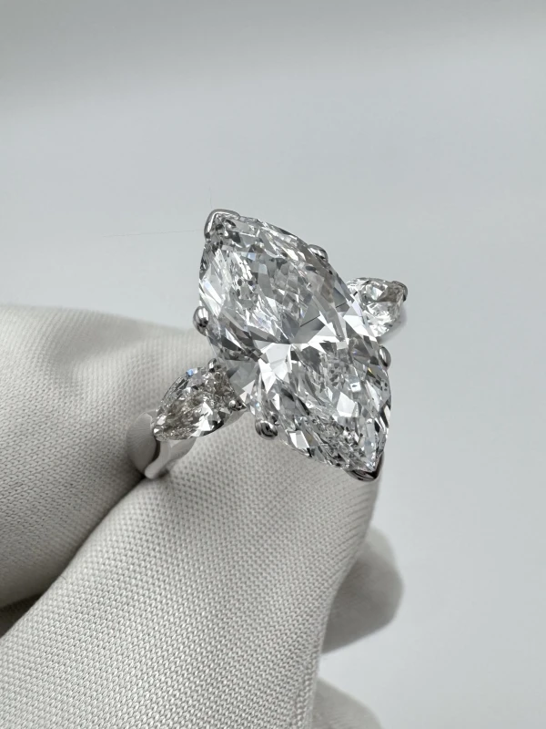 No name MARQUISE DIAMOND 4.60 CT G/SI2 RING (SIZE 55) NN4.60 CT G/SI2 3
