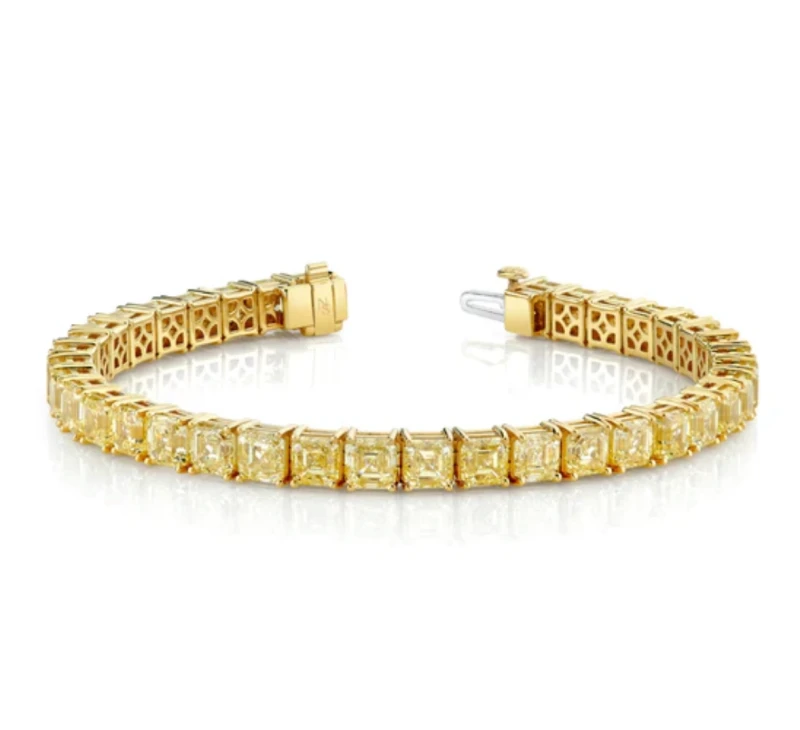 RalfDiamonds DIAMOND 21.47 CT FANCY YELLOW/VVS-VS BRACELET RDB21.47CT 1