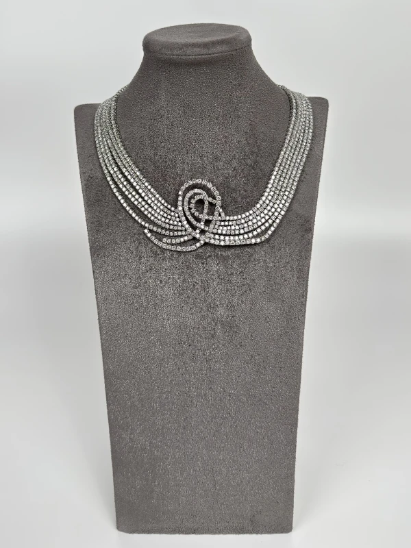 No name ROUNDS DIAMONDS 38.29 CT NECKLACE NN48.53 CT 3